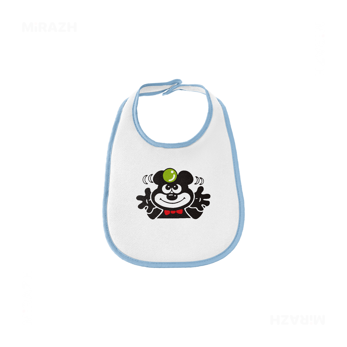 AdamsKhersiBlueberry Baby Bibs 01 White Lightblue