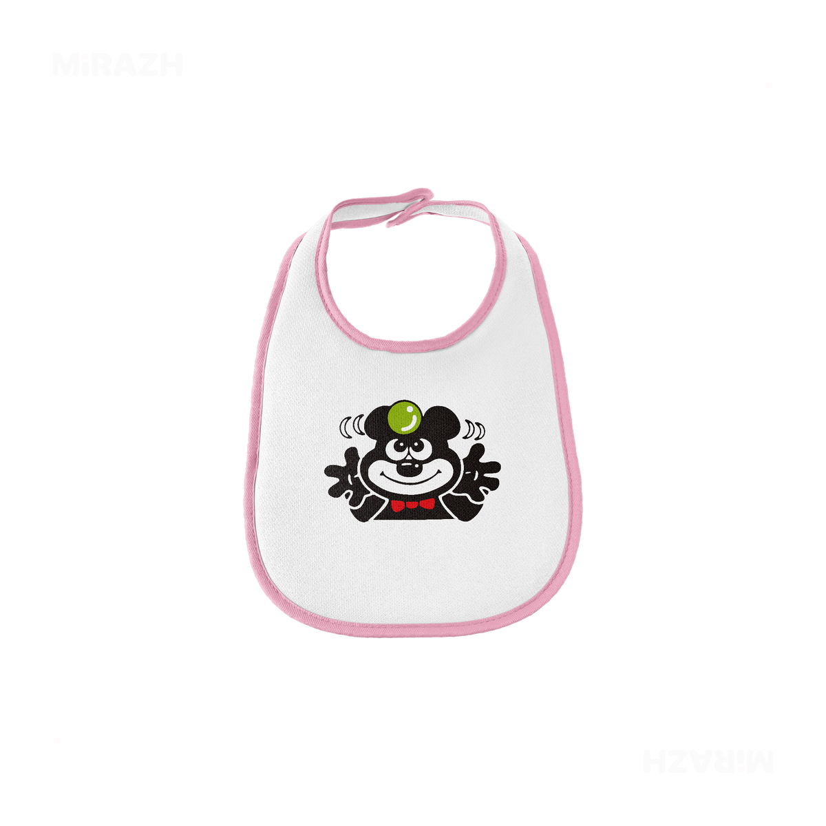 AdamsKhersiBlueberry Baby Bibs 01 White Pink