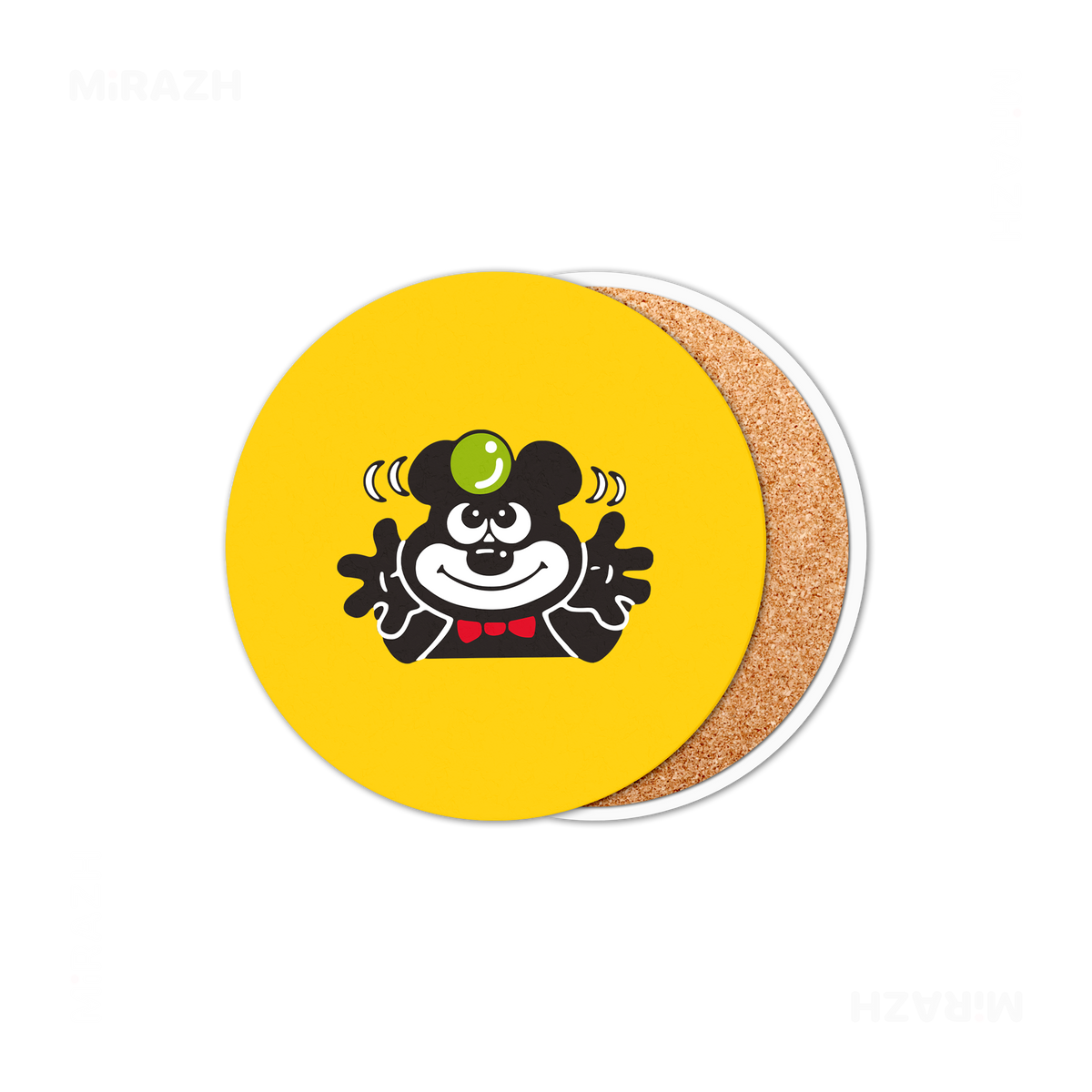 AdamsKhersiBlueberry Ceramic Coaster 01 Round