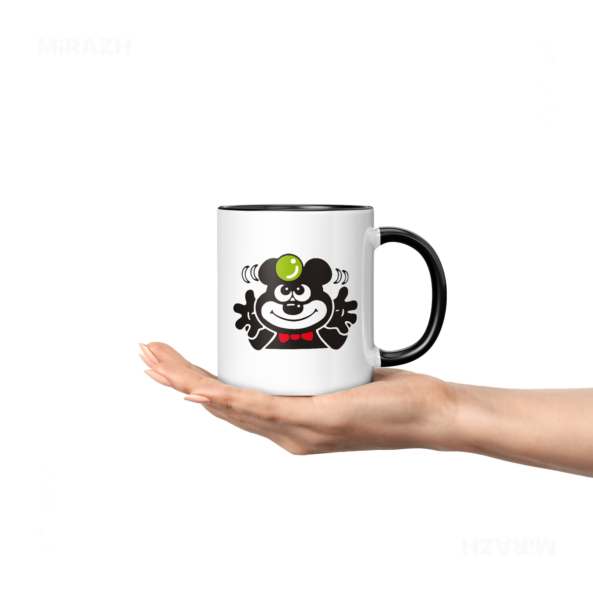 AdamsKhersiBlueberry Ceramic Mug 04 White Black