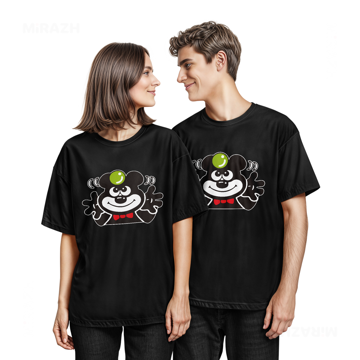 AdamsKhersiBlueberry Couple T Shirt 05 Black