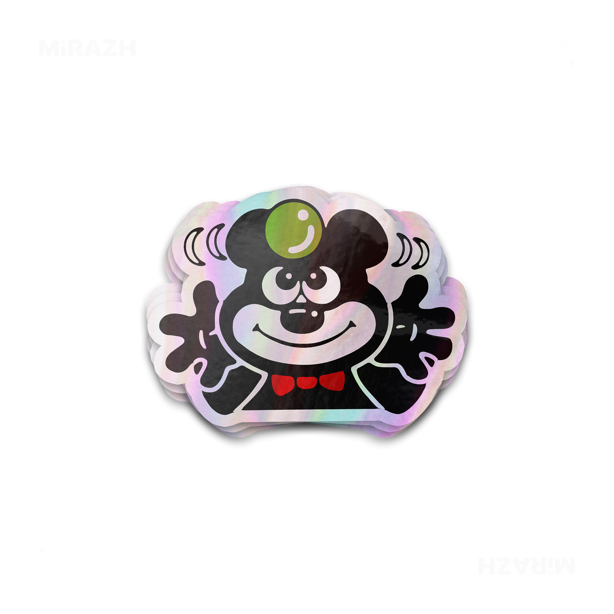 AdamsKhersiBlueberry Die Cut Holographic Sticker 01