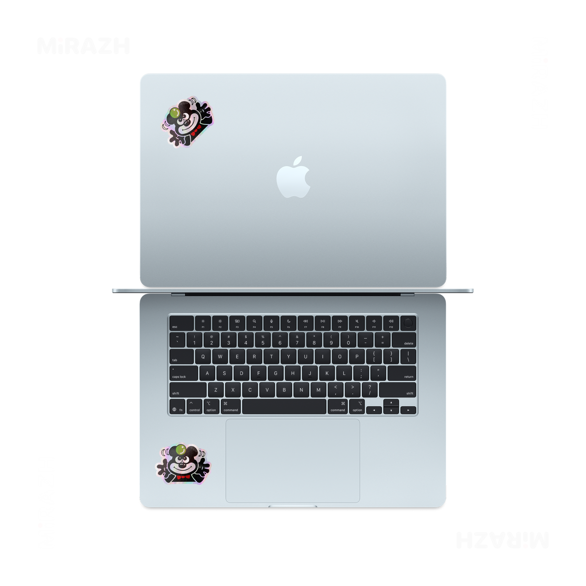 AdamsKhersiBlueberry Die Cut Holographic Sticker 05