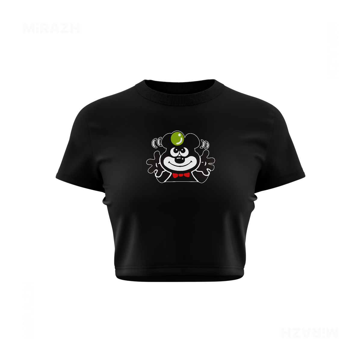 AdamsKhersiBlueberry Fitted Crop Top 01 Black