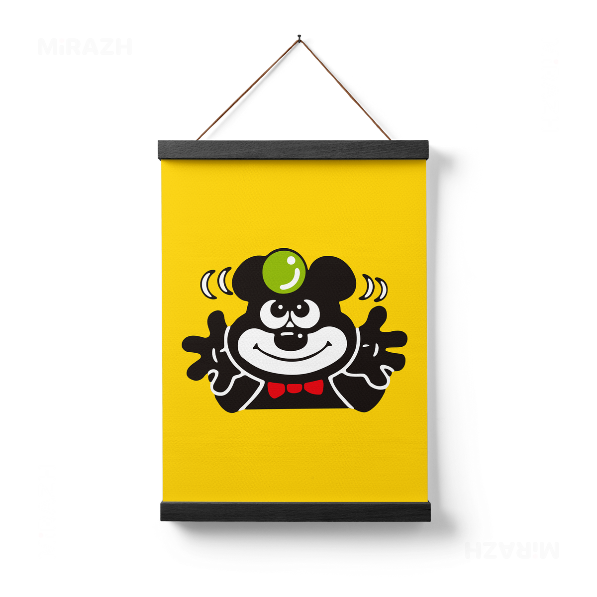 AdamsKhersiBlueberry Magnetic Hanger Poster 01 Black Wood