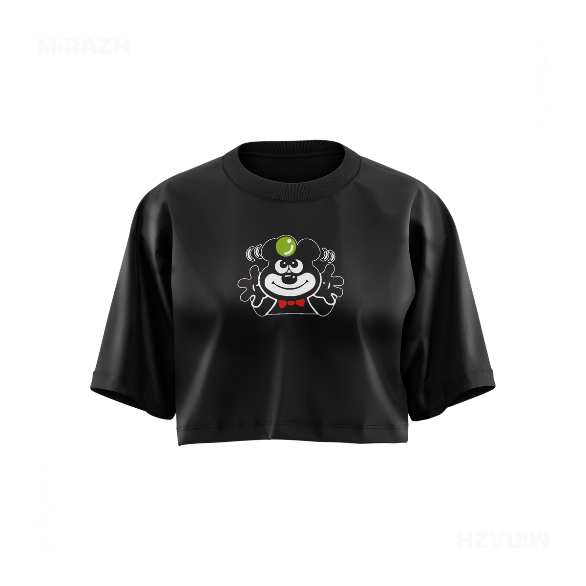 AdamsKhersiBlueberry Over Sized Crop Top 01 Black