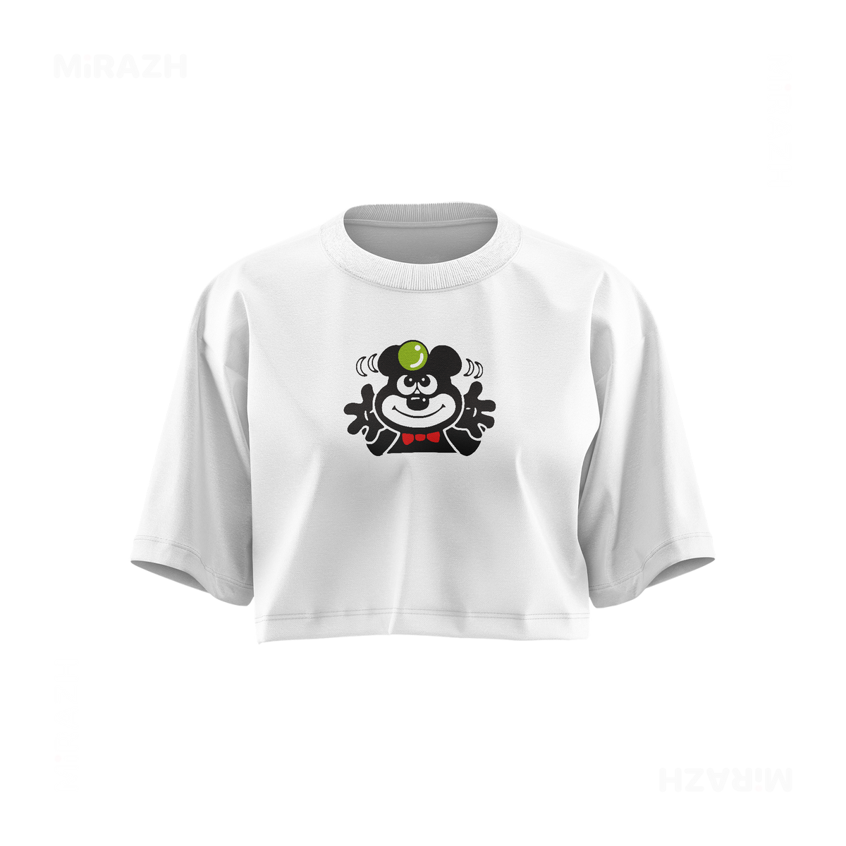 AdamsKhersiBlueberry Over Sized Crop Top 01 White