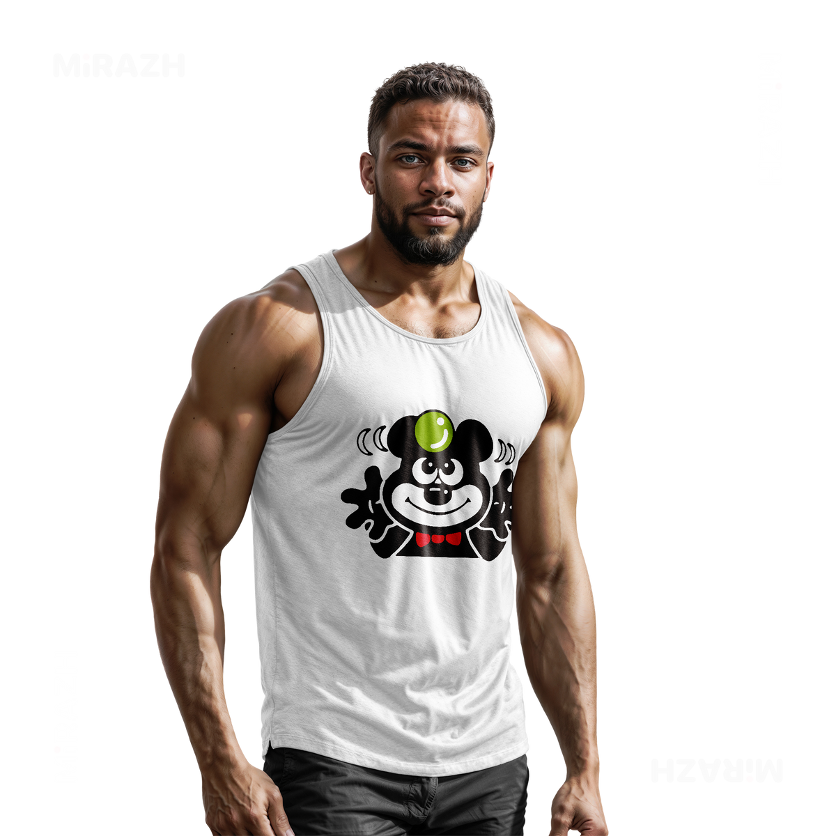 AdamsKhersiBlueberry Tank Tops 02 White