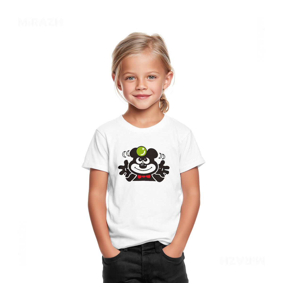 AdamsKhersiBlueberry Toddler T Shirt 02 White