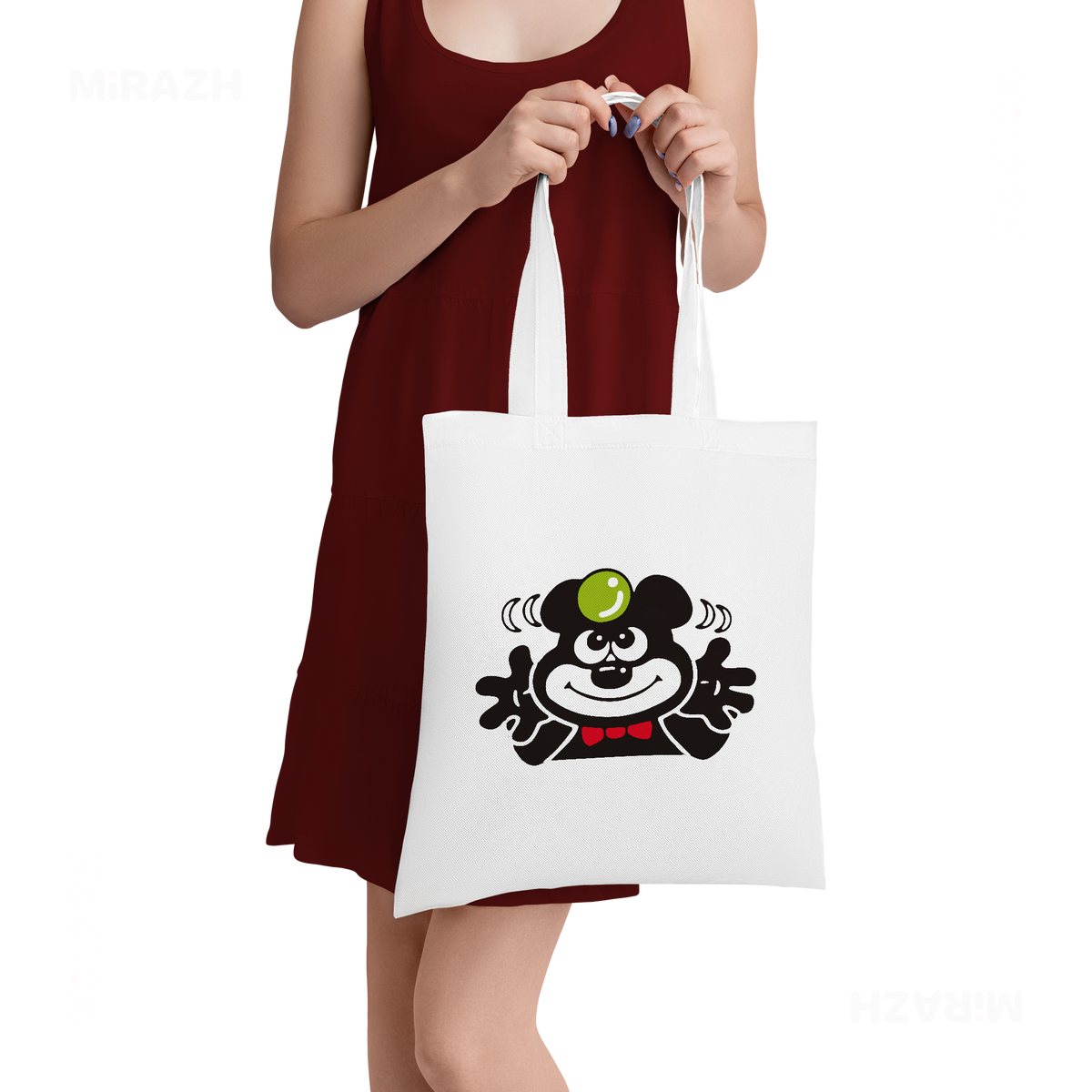 AdamsKhersiBlueberry Tote Bags 05 White