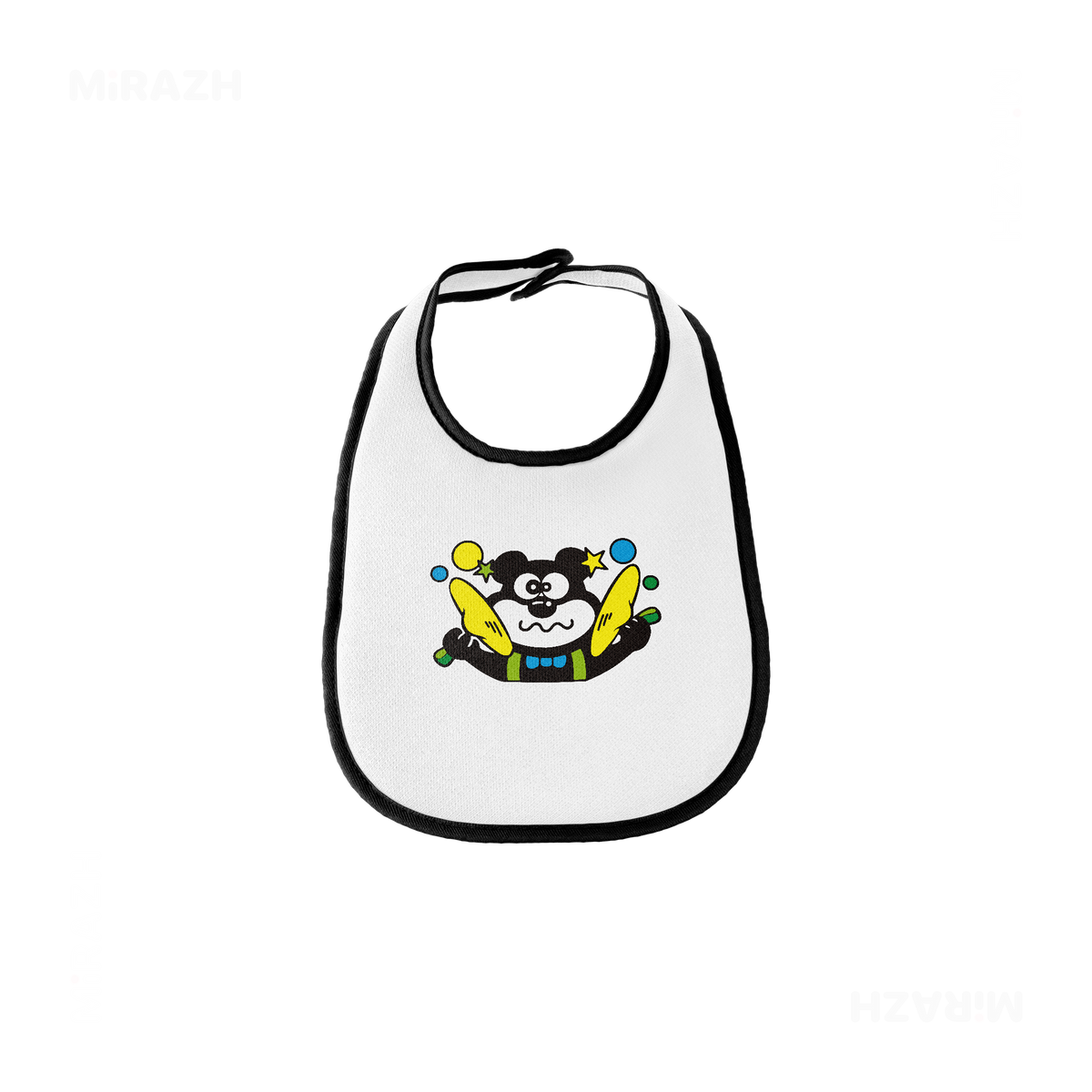 AdamsKhersiStrawberry Baby Bibs 01 White Black