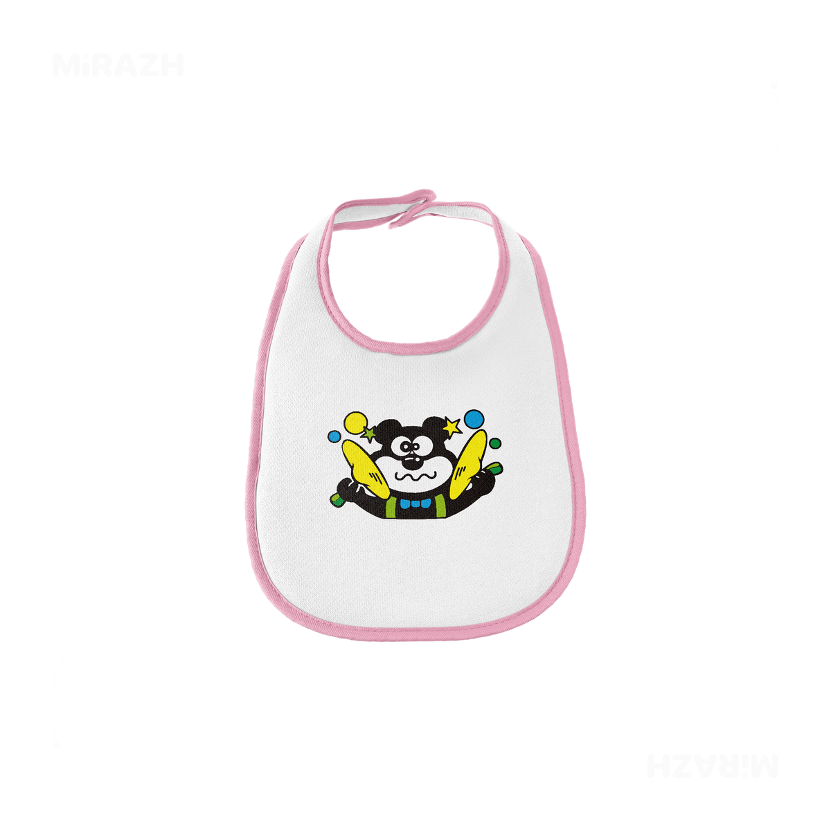AdamsKhersiStrawberry Baby Bibs 01 White Pink