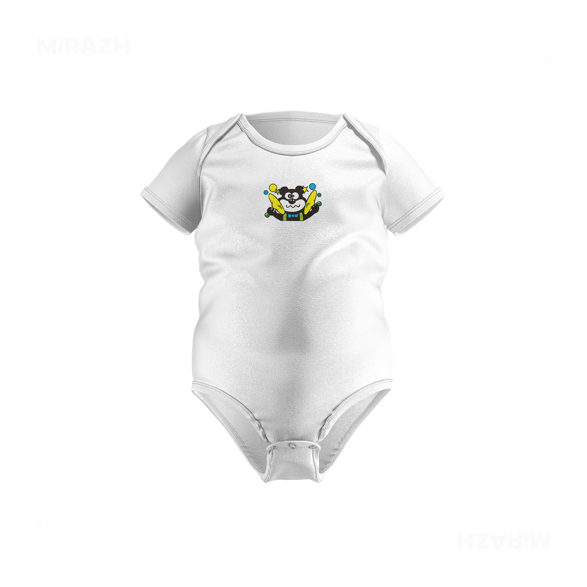 AdamsKhersiStrawberry Baby Onesies 01 White