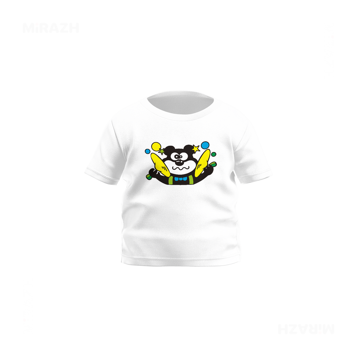 AdamsKhersiStrawberry Baby T Shirt 01 White