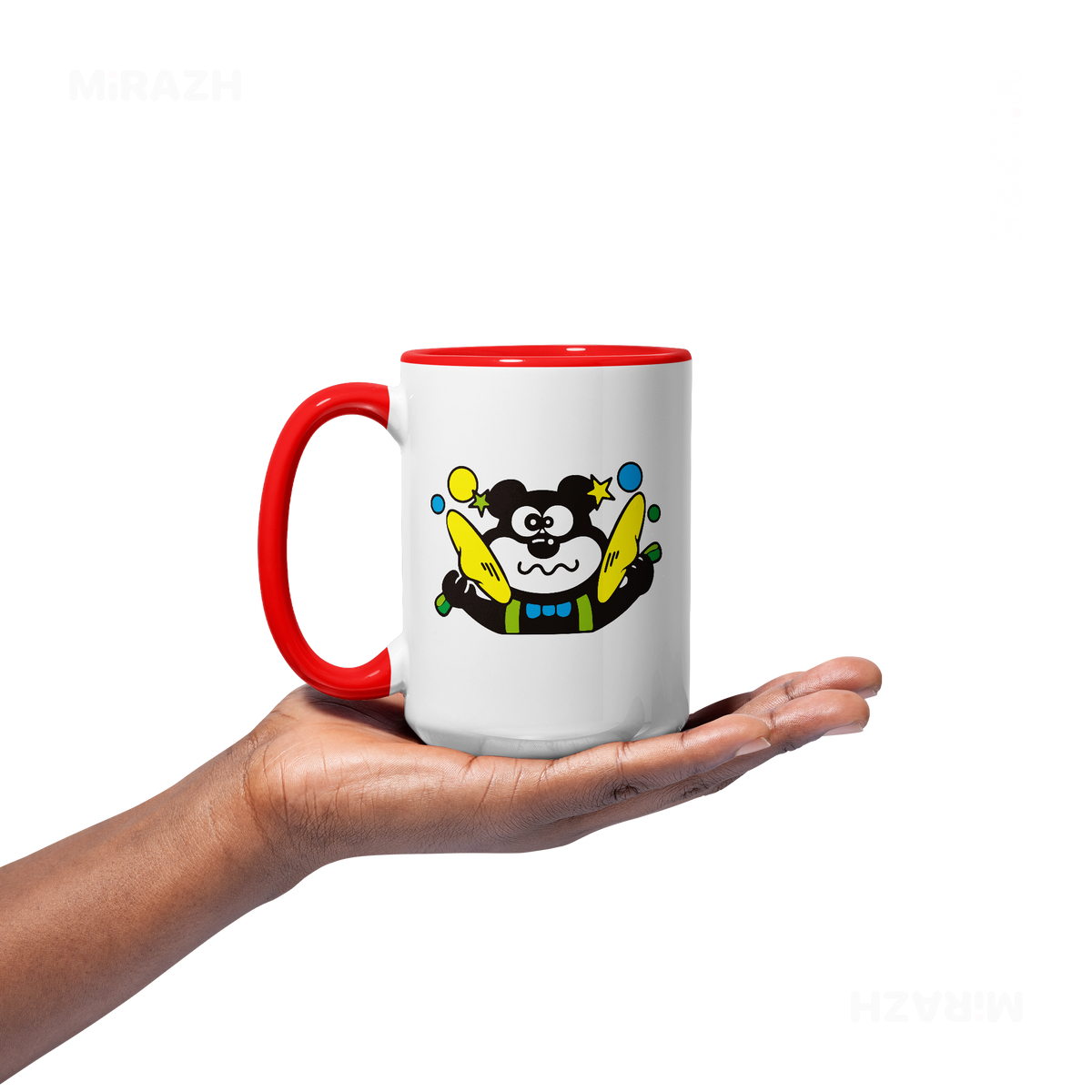 AdamsKhersiStrawberry Ceramic Mug 03 White Red