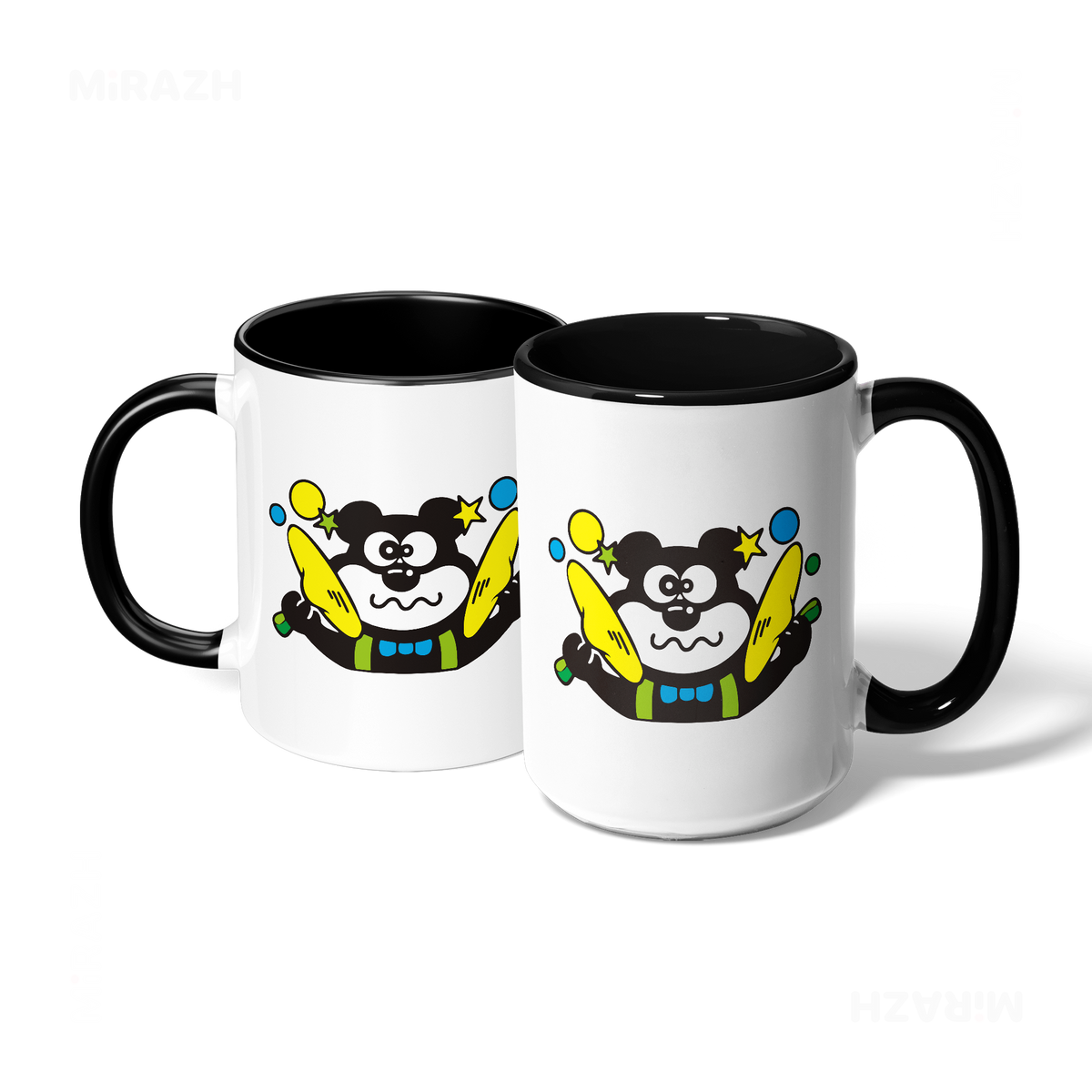 AdamsKhersiStrawberry Ceramic Mug 07 White Black