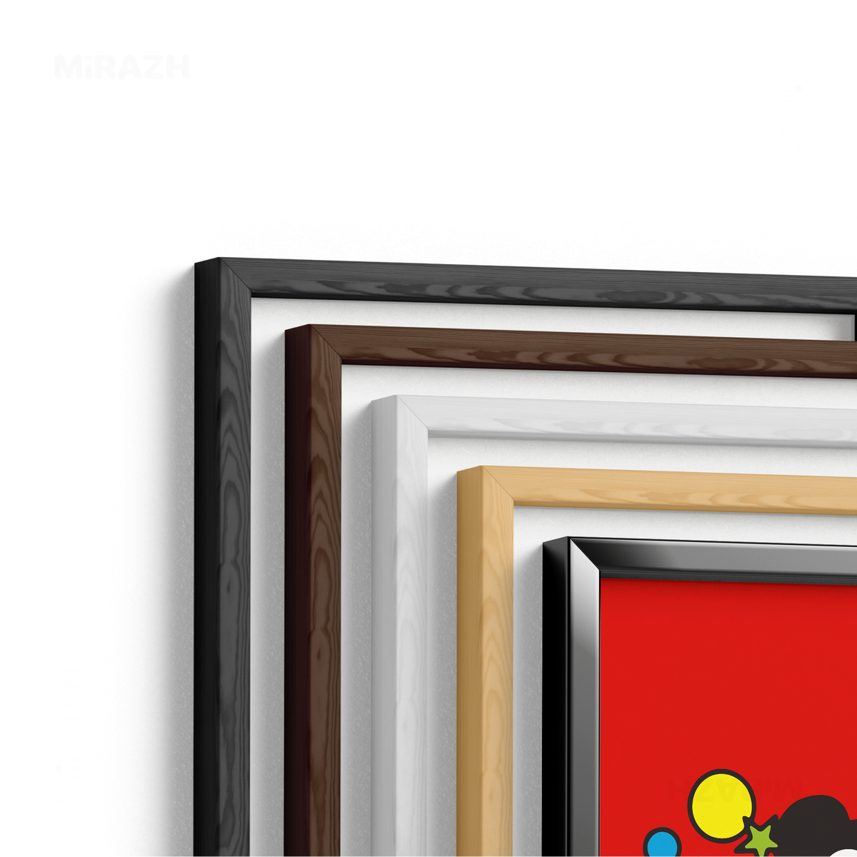 AdamsKhersiStrawberry Framed Poster 02 White Wood