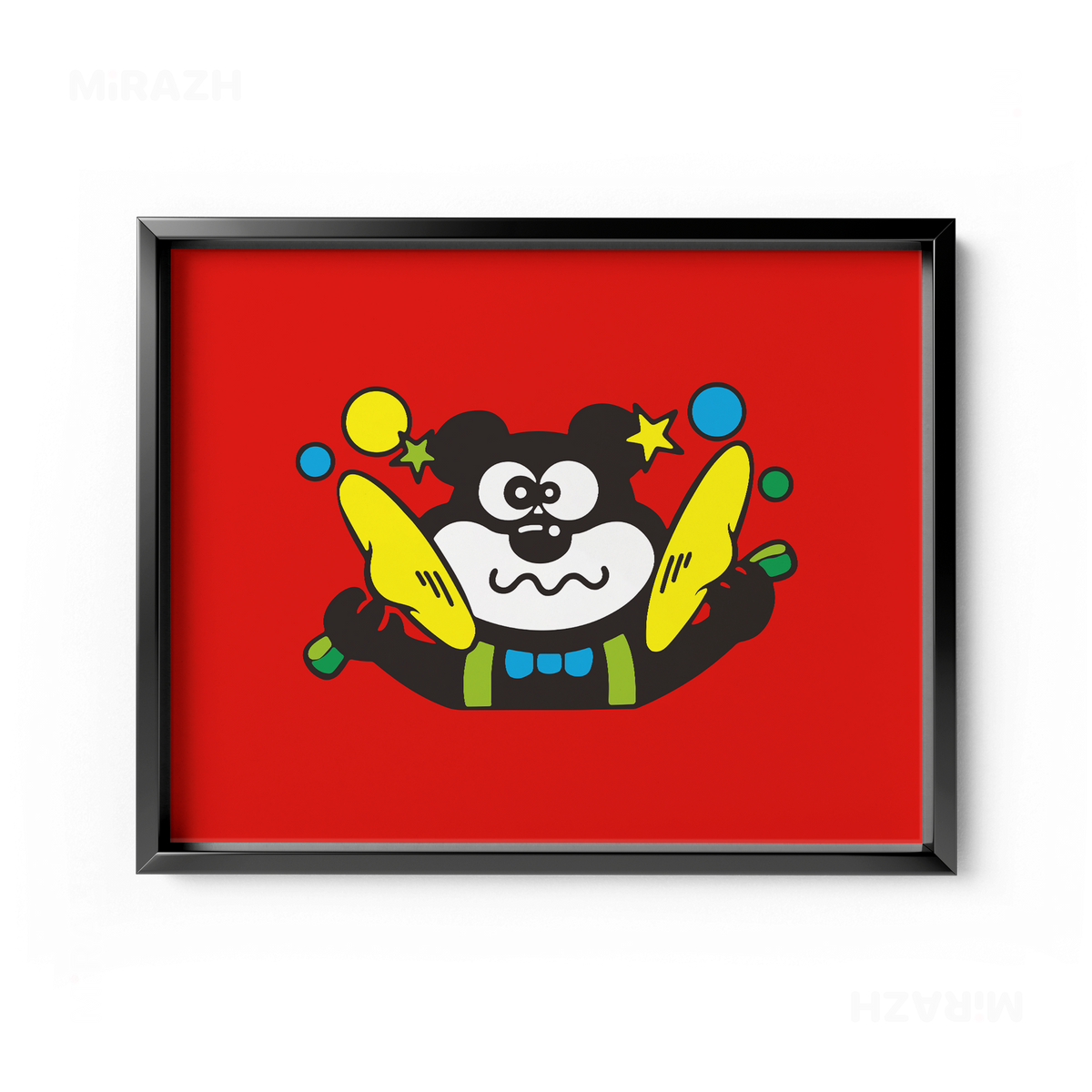 AdamsKhersiStrawberry Framed Poster 03 Black Aluminum