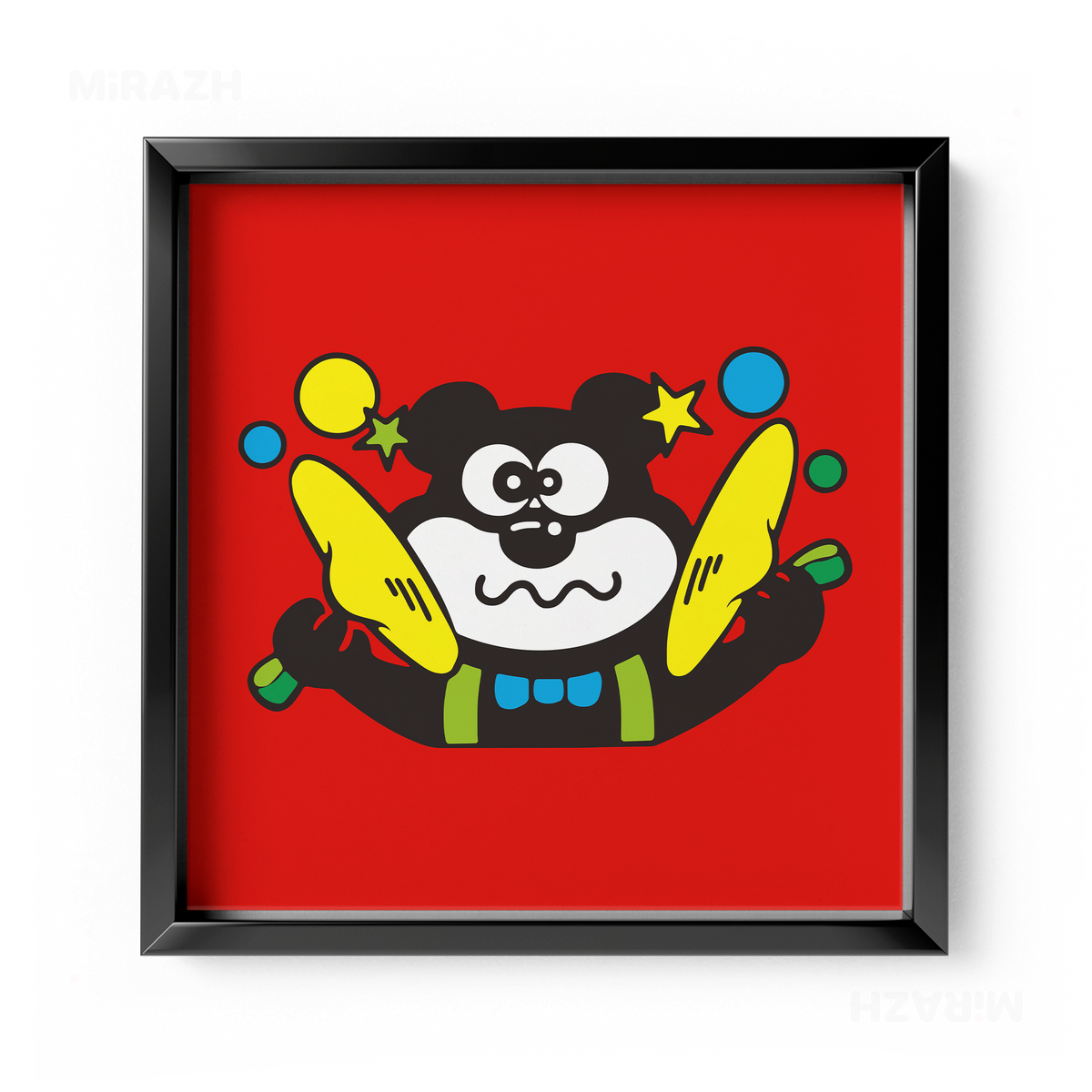 AdamsKhersiStrawberry Framed Poster 04 Black Aluminum