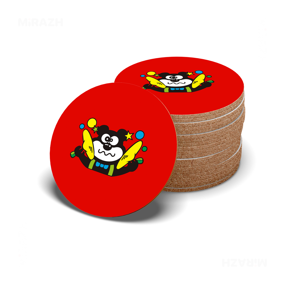 AdamsKhersiStrawberry High Gloss Coaster 06 Round