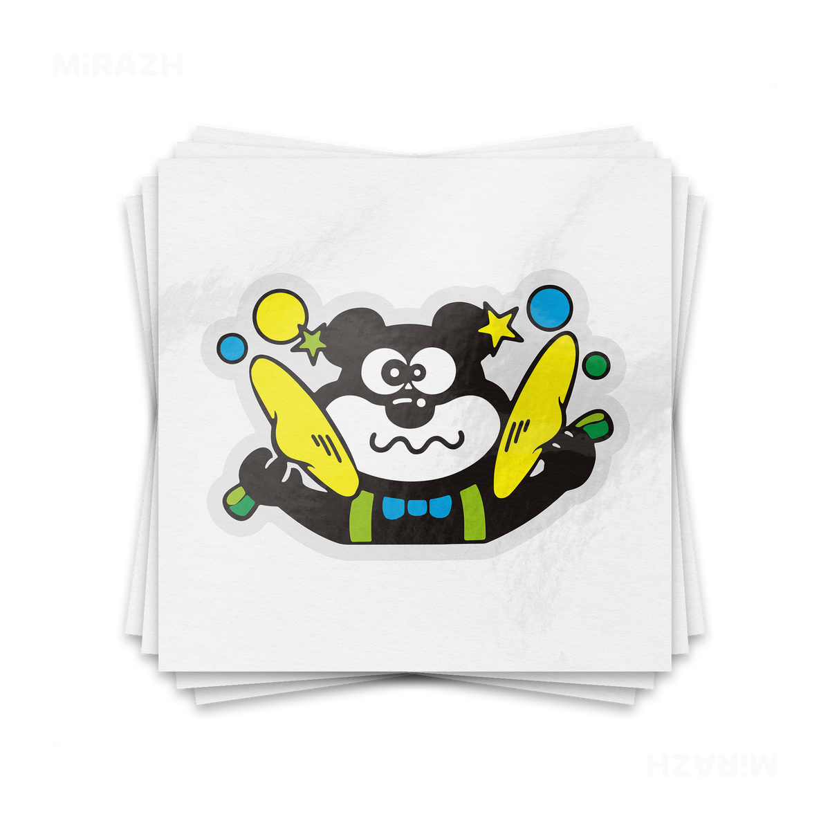 AdamsKhersiStrawberry Kiss Cut Sticker 01 Clear