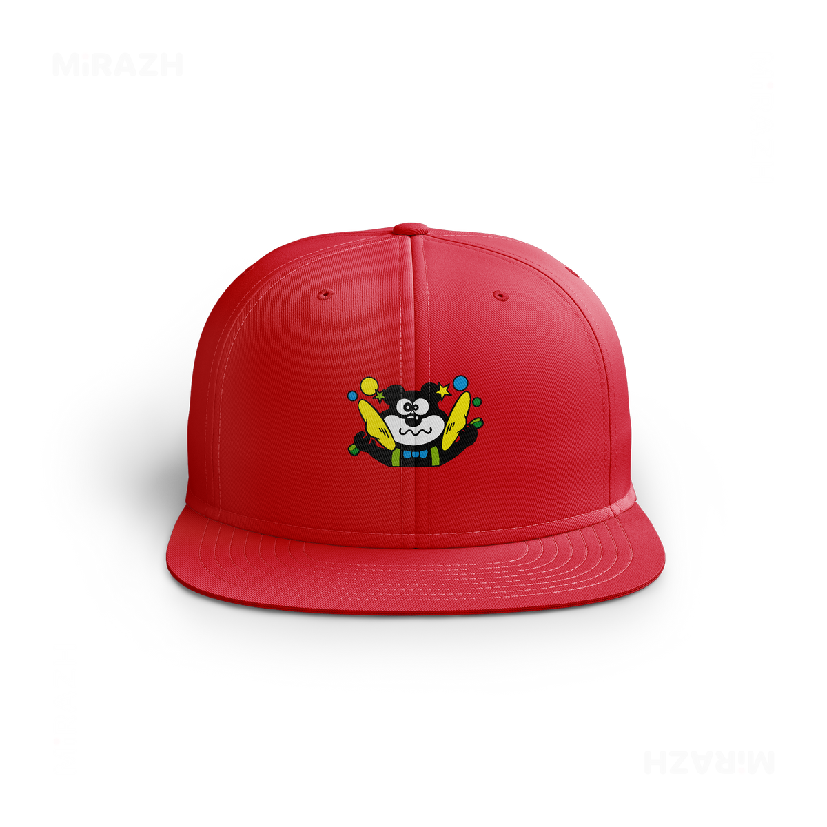 AdamsKhersiStrawberry Snapback Caps 01 Red DTF
