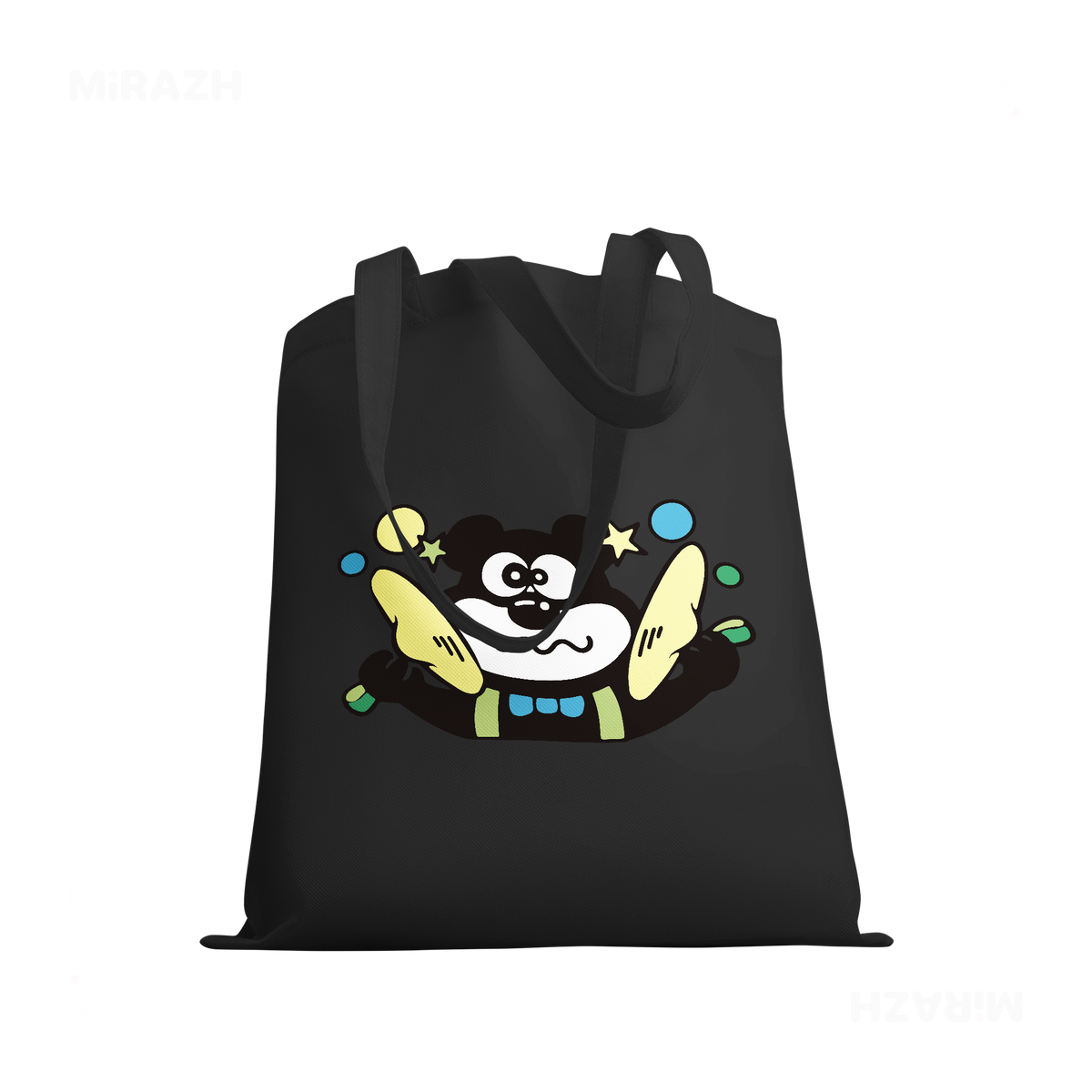 AdamsKhersiStrawberry Tote Bags 03 Black