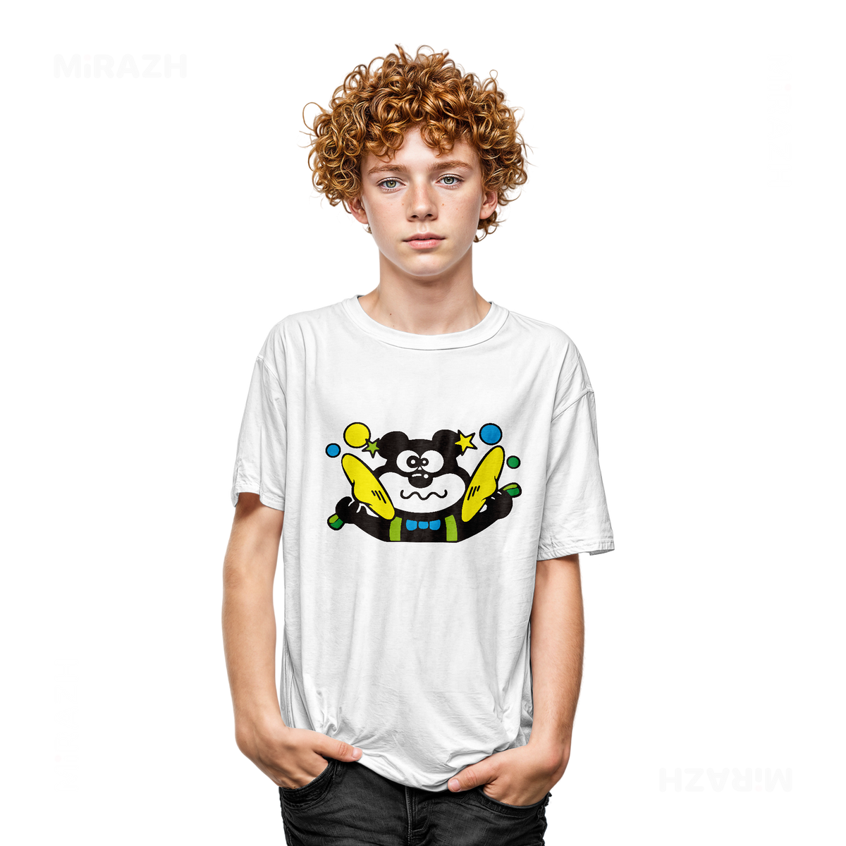AdamsKhersiStrawberry Youth T Shirt 05 White