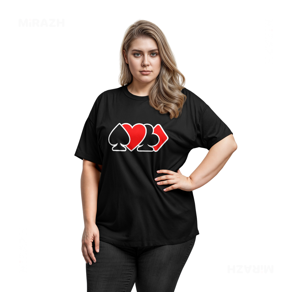 AllSuitsInline Adult T Shirt 03 Black