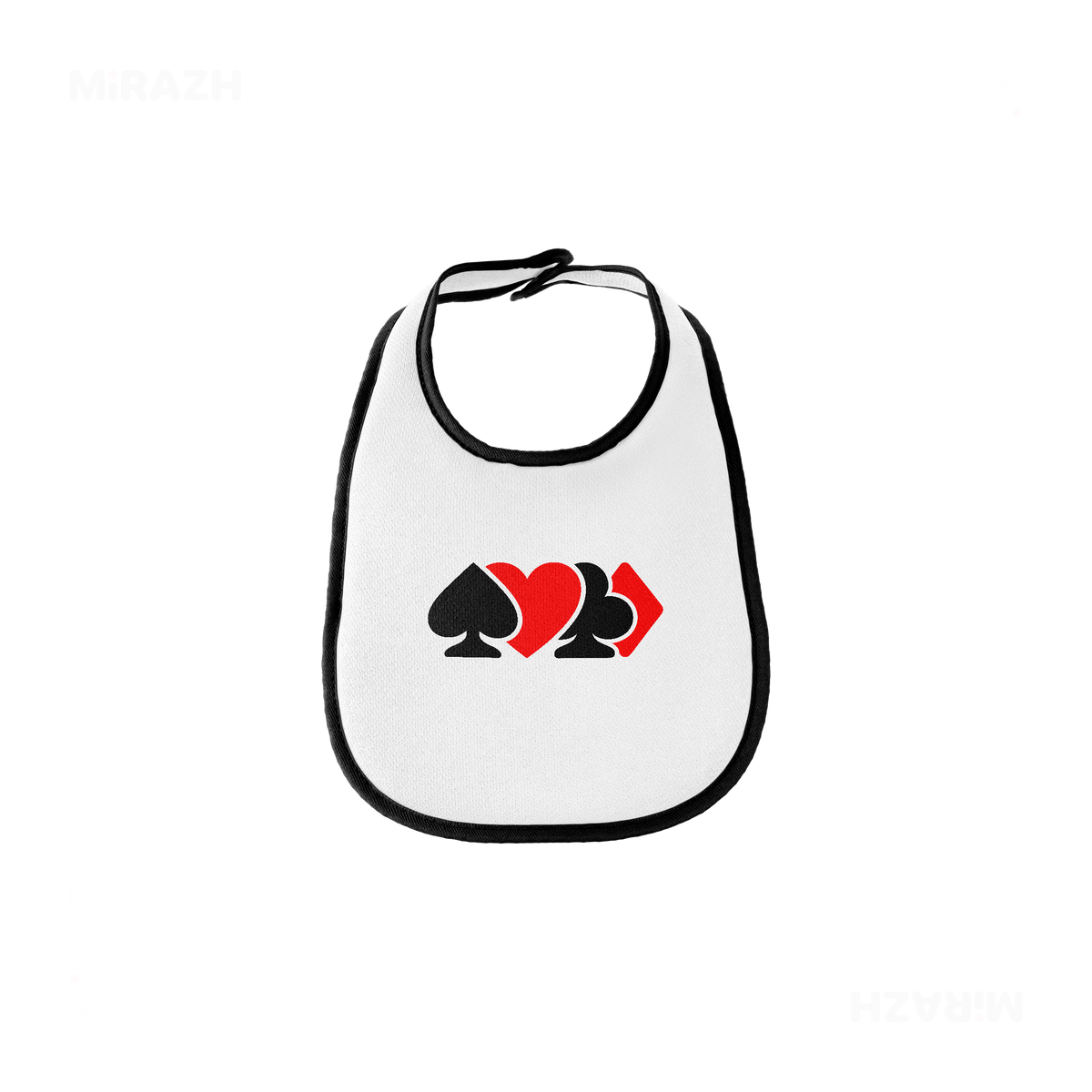 AllSuitsInline Baby Bibs 01 White Black