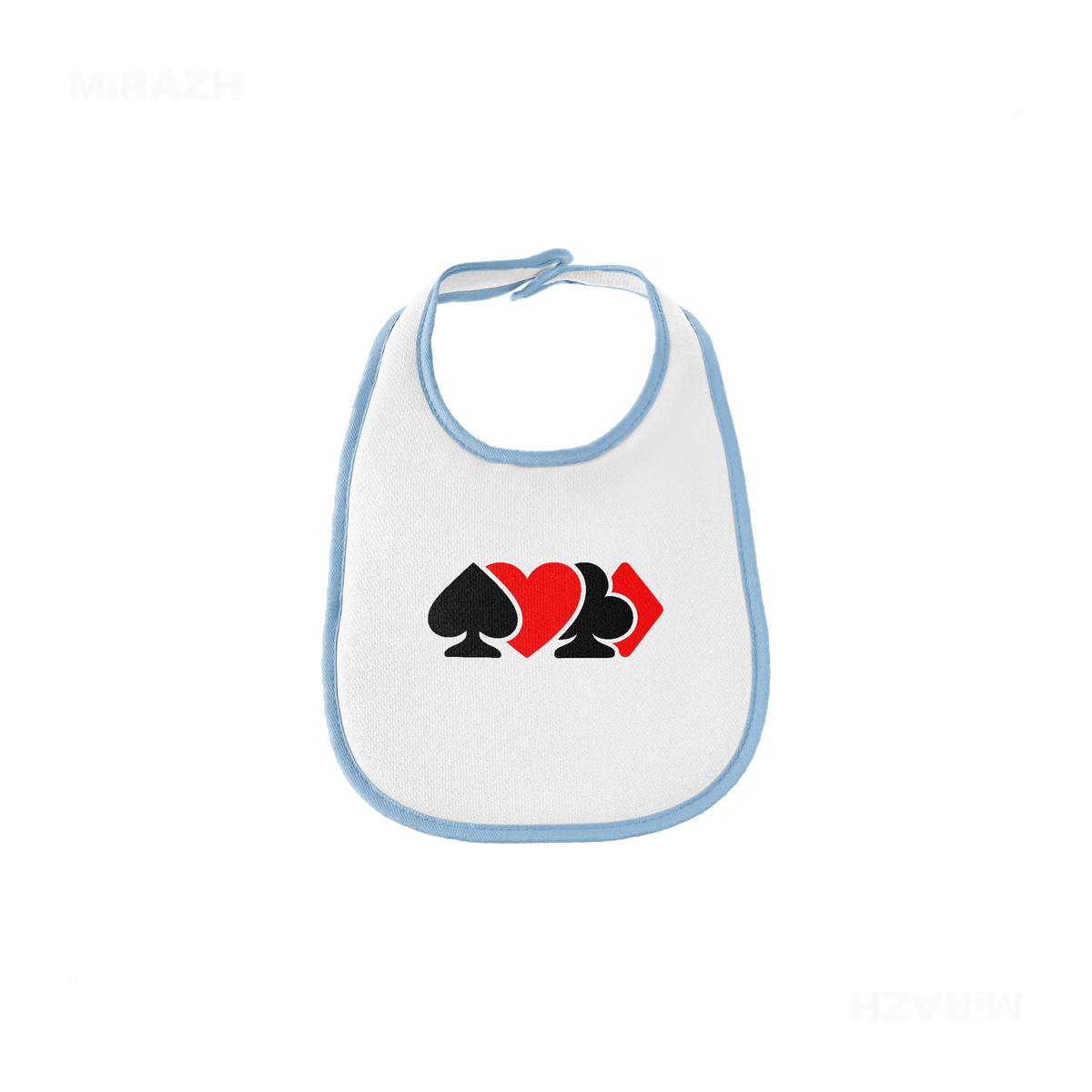 AllSuitsInline Baby Bibs 01 White Lightblue