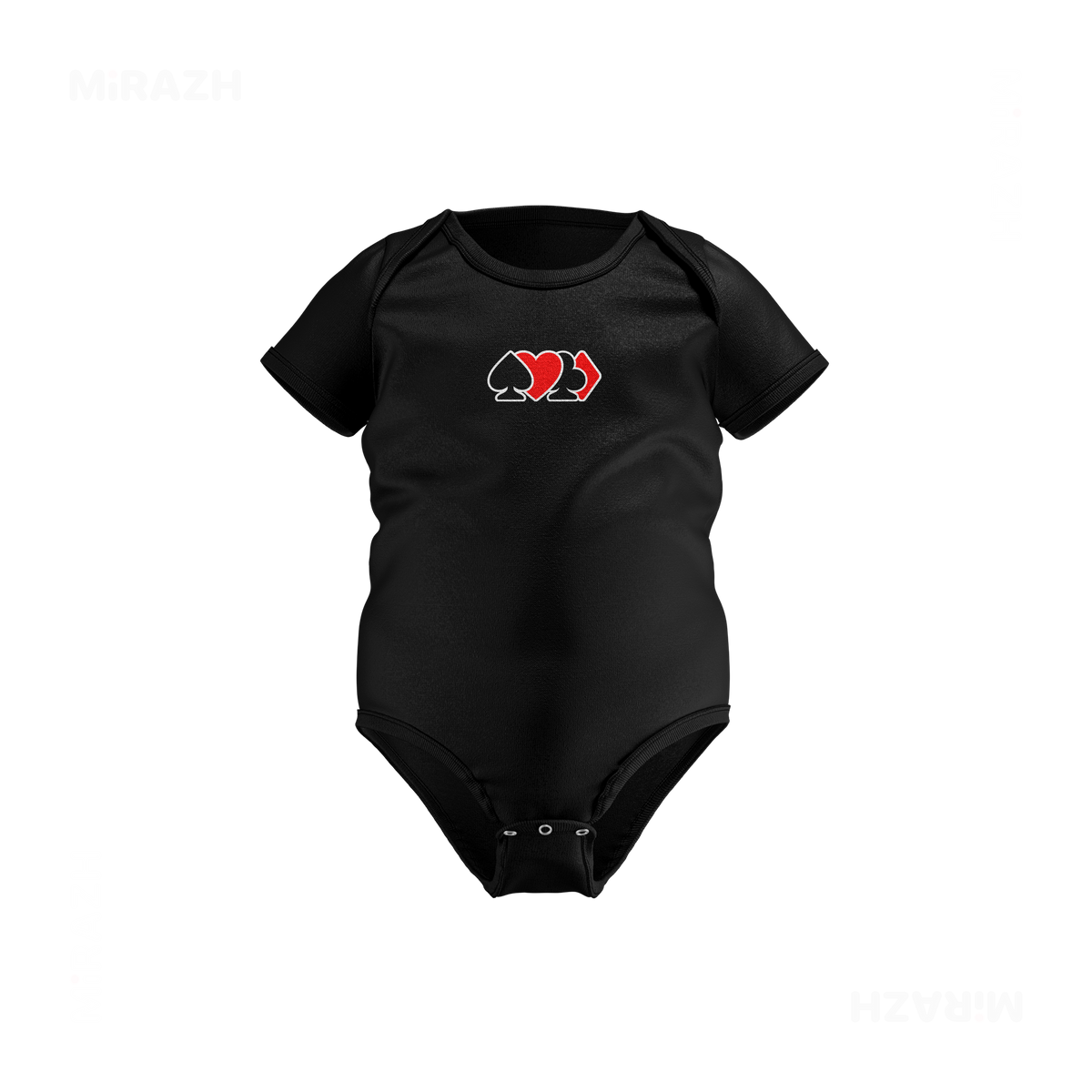 AllSuitsInline Baby Onesies 01 Black