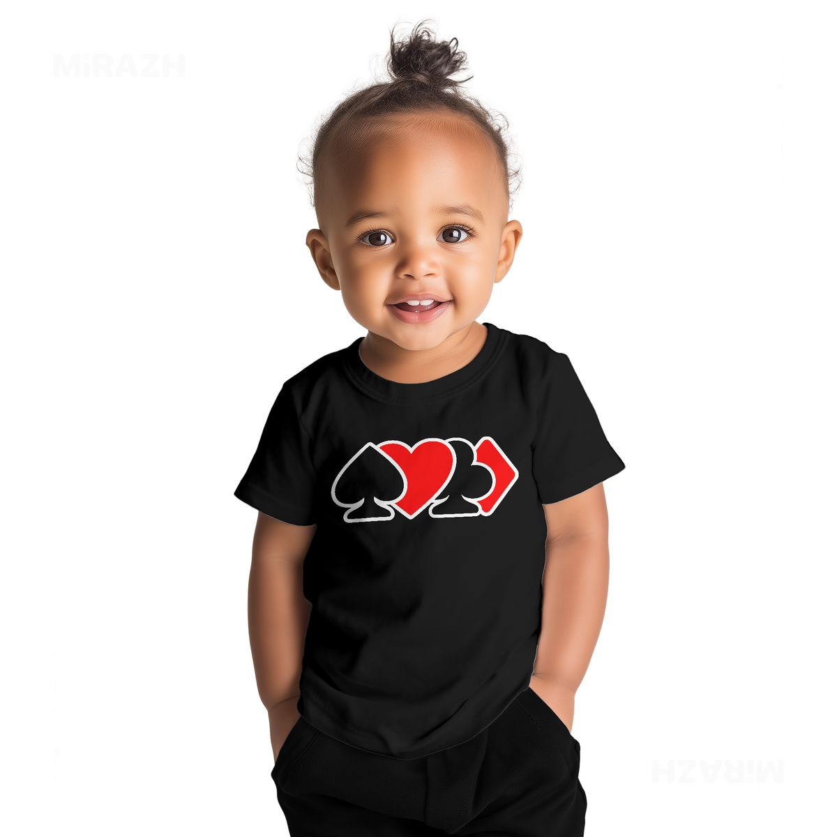 AllSuitsInline Baby T Shirt 04 Black