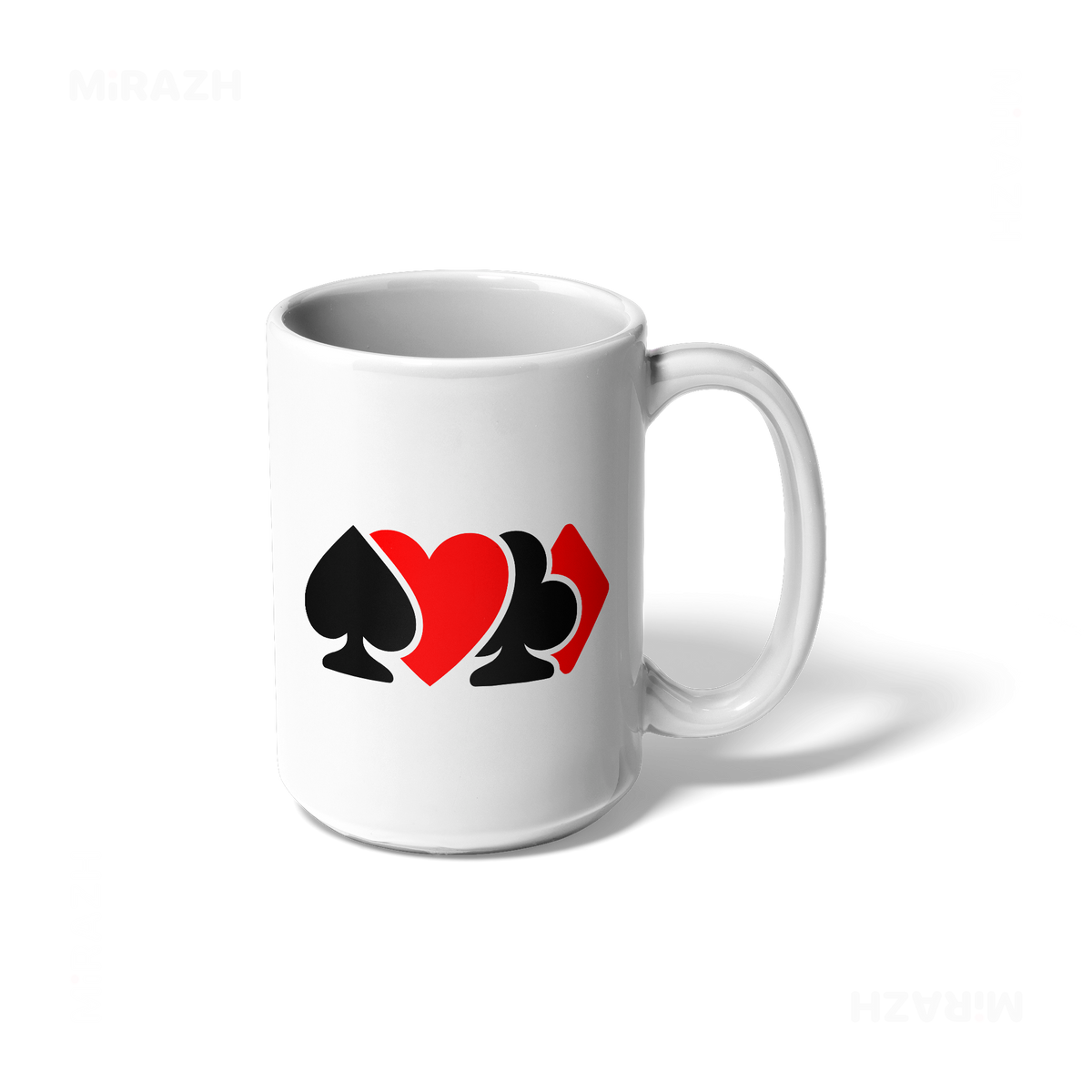 AllSuitsInline Ceramic Mug 01 White