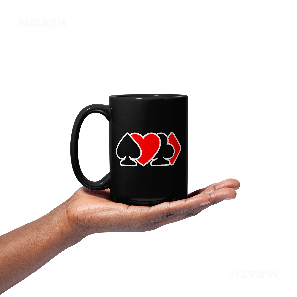 AllSuitsInline Ceramic Mug 03 Black