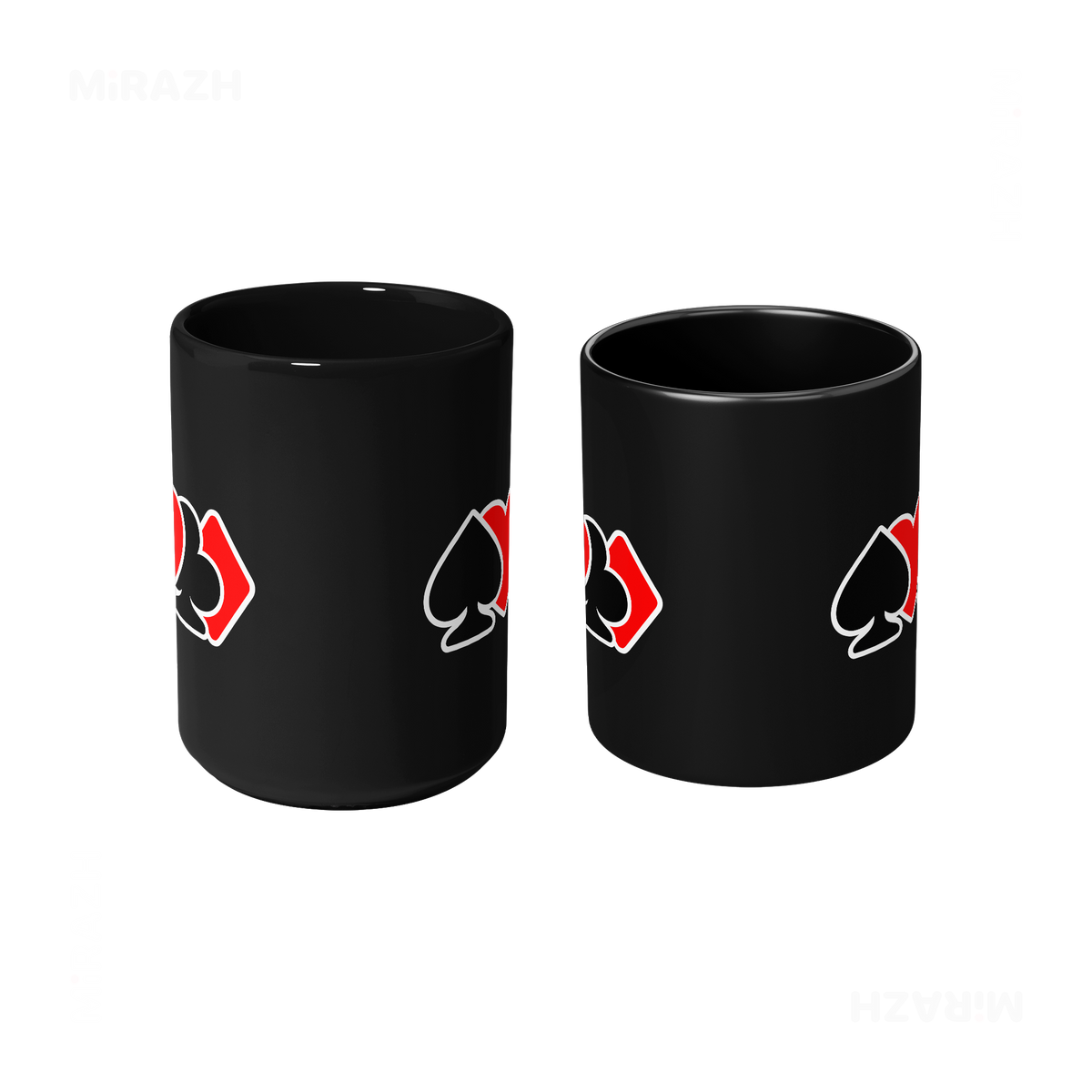 AllSuitsInline Ceramic Mug 09 Black