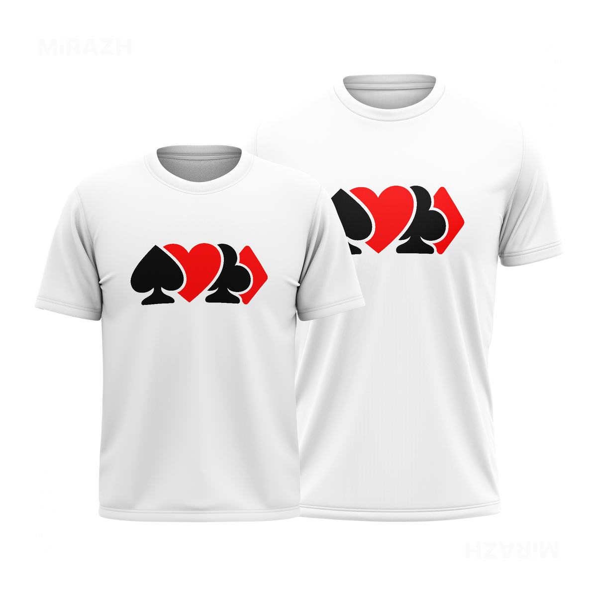 AllSuitsInline Couple T Shirt 01 White