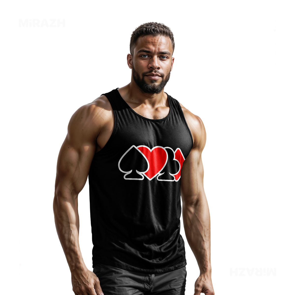 AllSuitsInline Tank Tops 02 Black