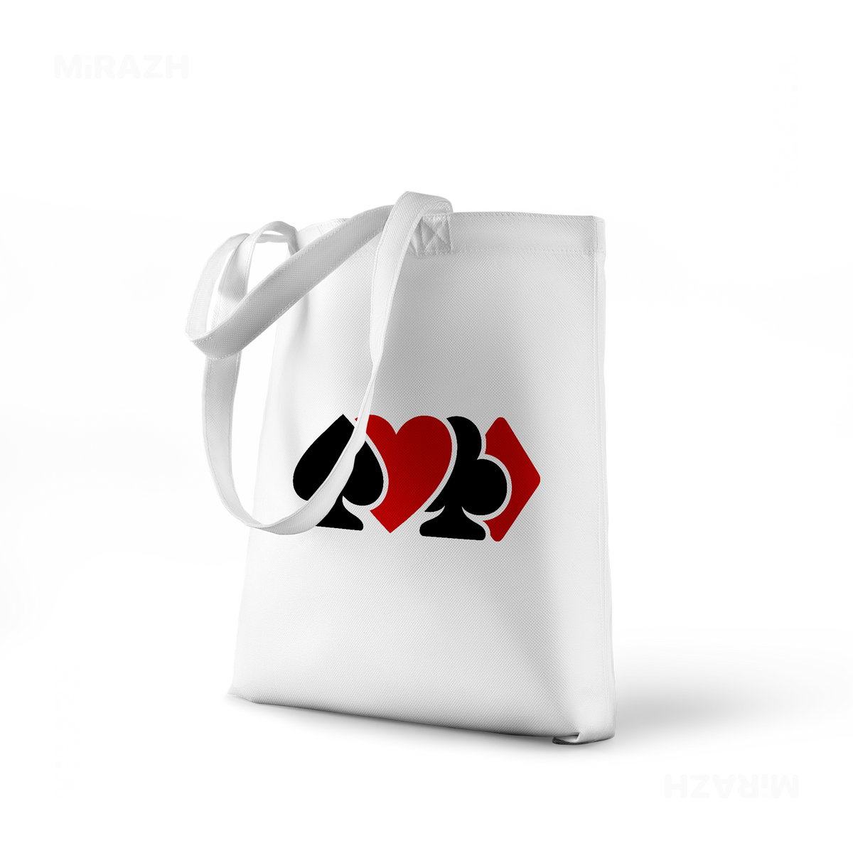 AllSuitsInline Tote Bags 01 White