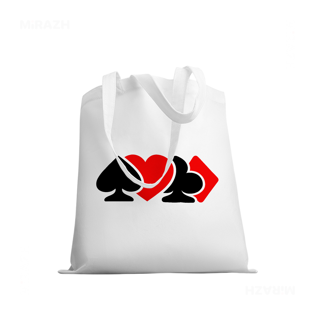 AllSuitsInline Tote Bags 03 White