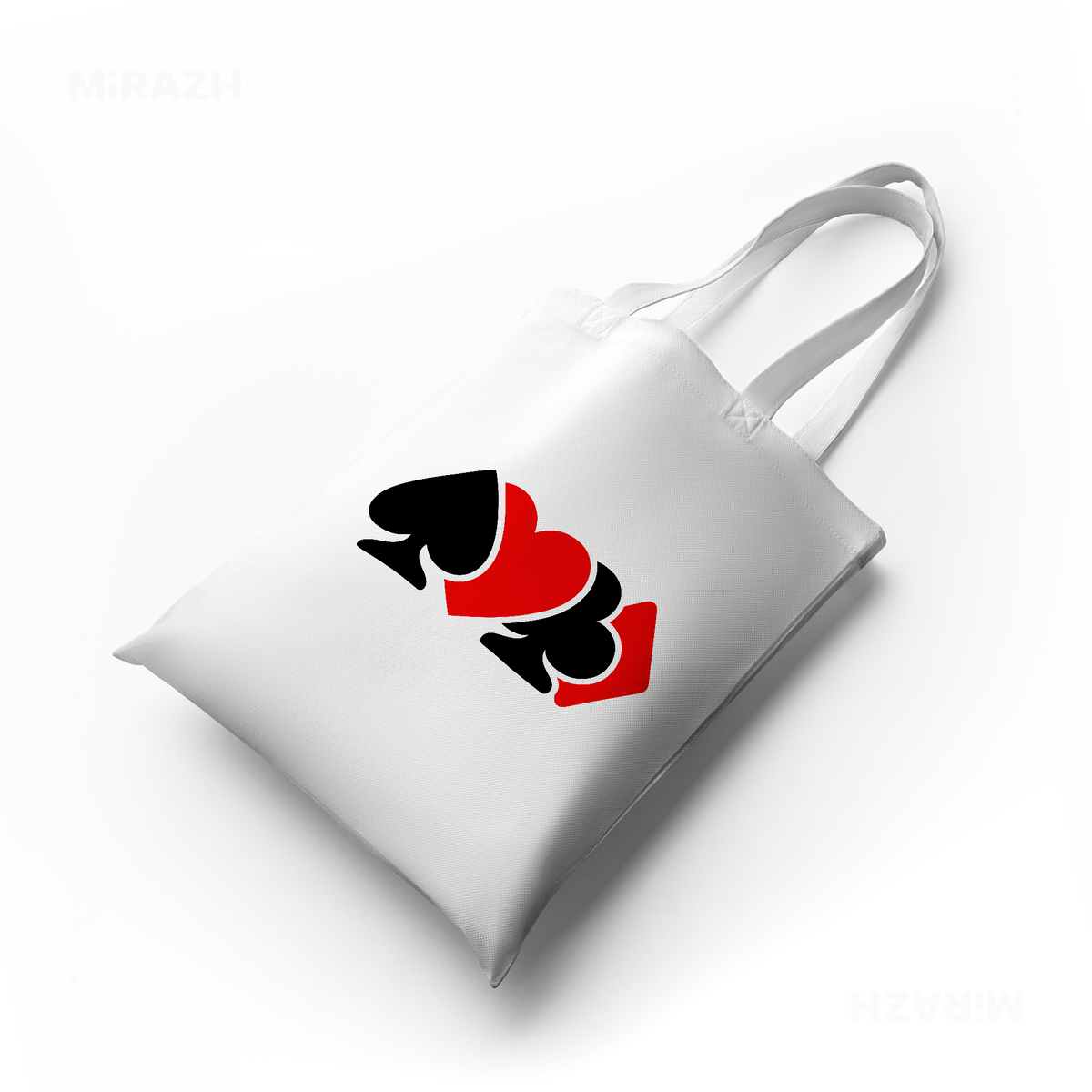 AllSuitsInline Tote Bags 04 White
