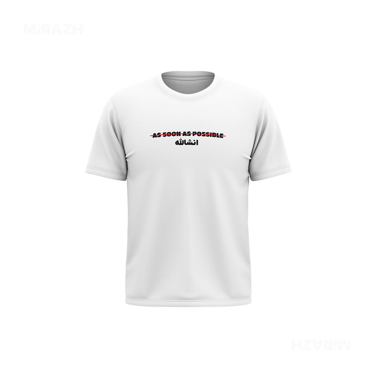 AsSoonAsInshallah Couple T Shirt 03 White