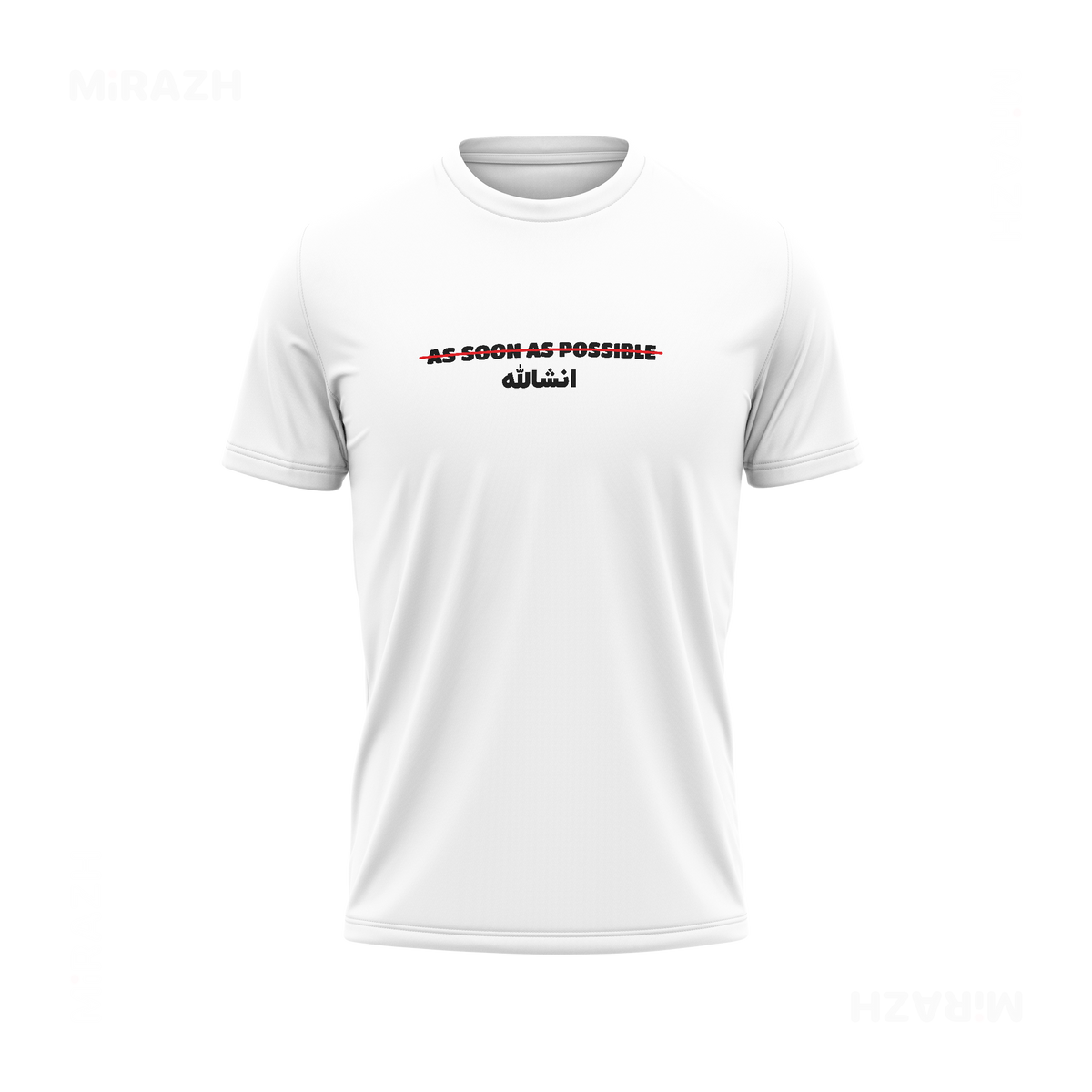 AsSoonAsInshallah Couple T Shirt 04 White