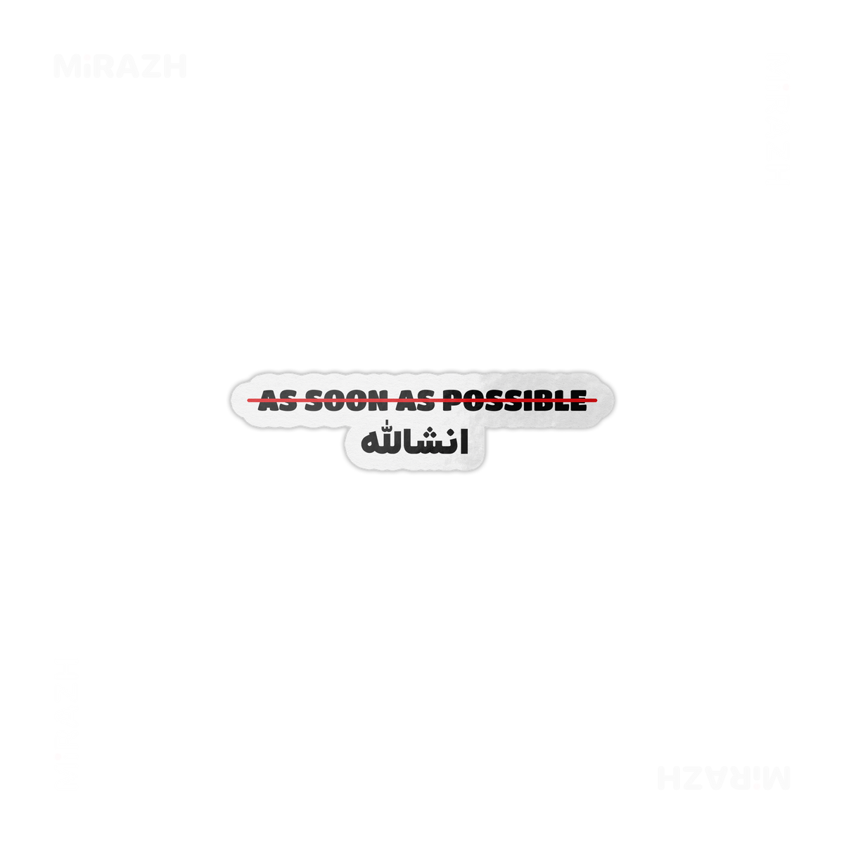 AsSoonAsInshallah Die Cut Magnet 01