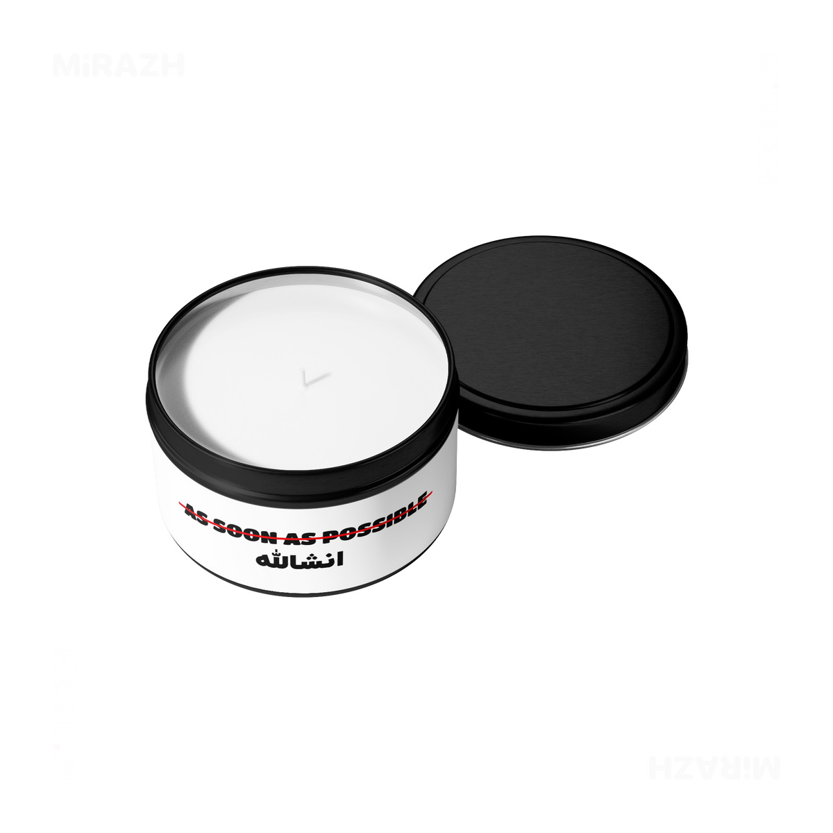 AsSoonAsInshallah Tin Candle 05 Black
