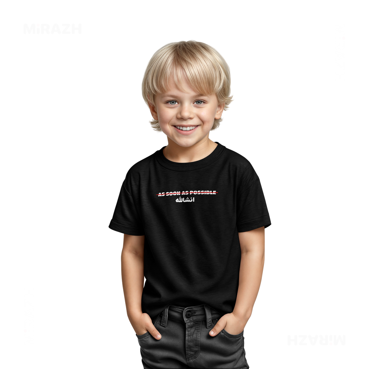AsSoonAsInshallah Toddler T Shirt 03 Black