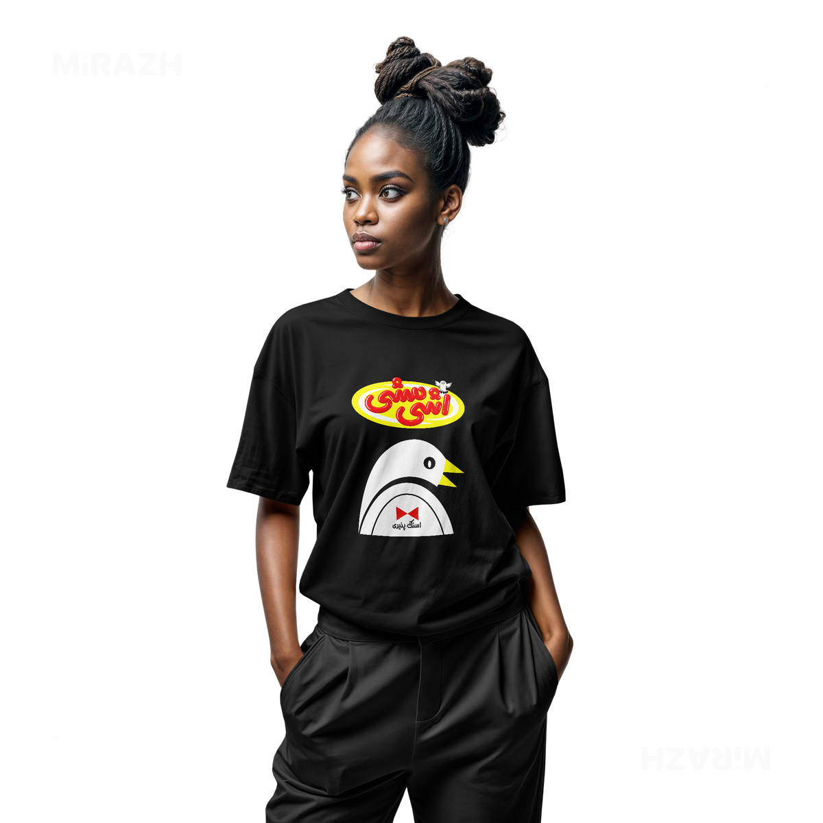 AshiMashiPofakNamaki Adult T Shirt 04 Black