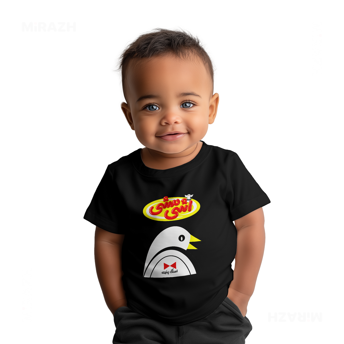AshiMashiPofakNamaki Baby T Shirt 05 Black