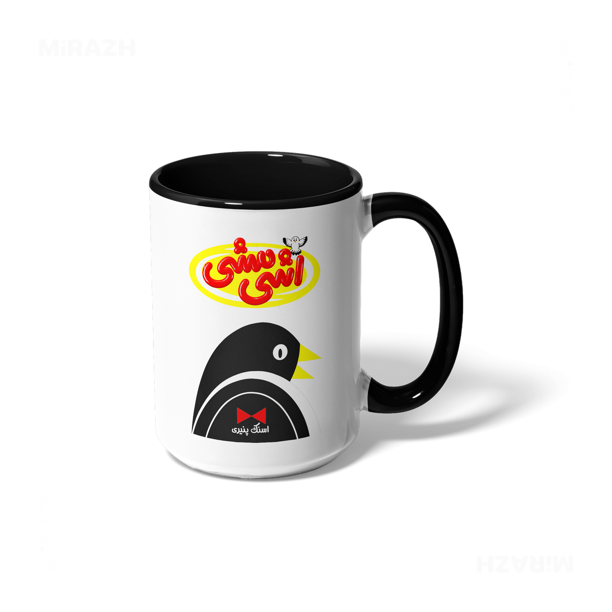 AshiMashiPofakNamaki Ceramic Mug 01 White Black