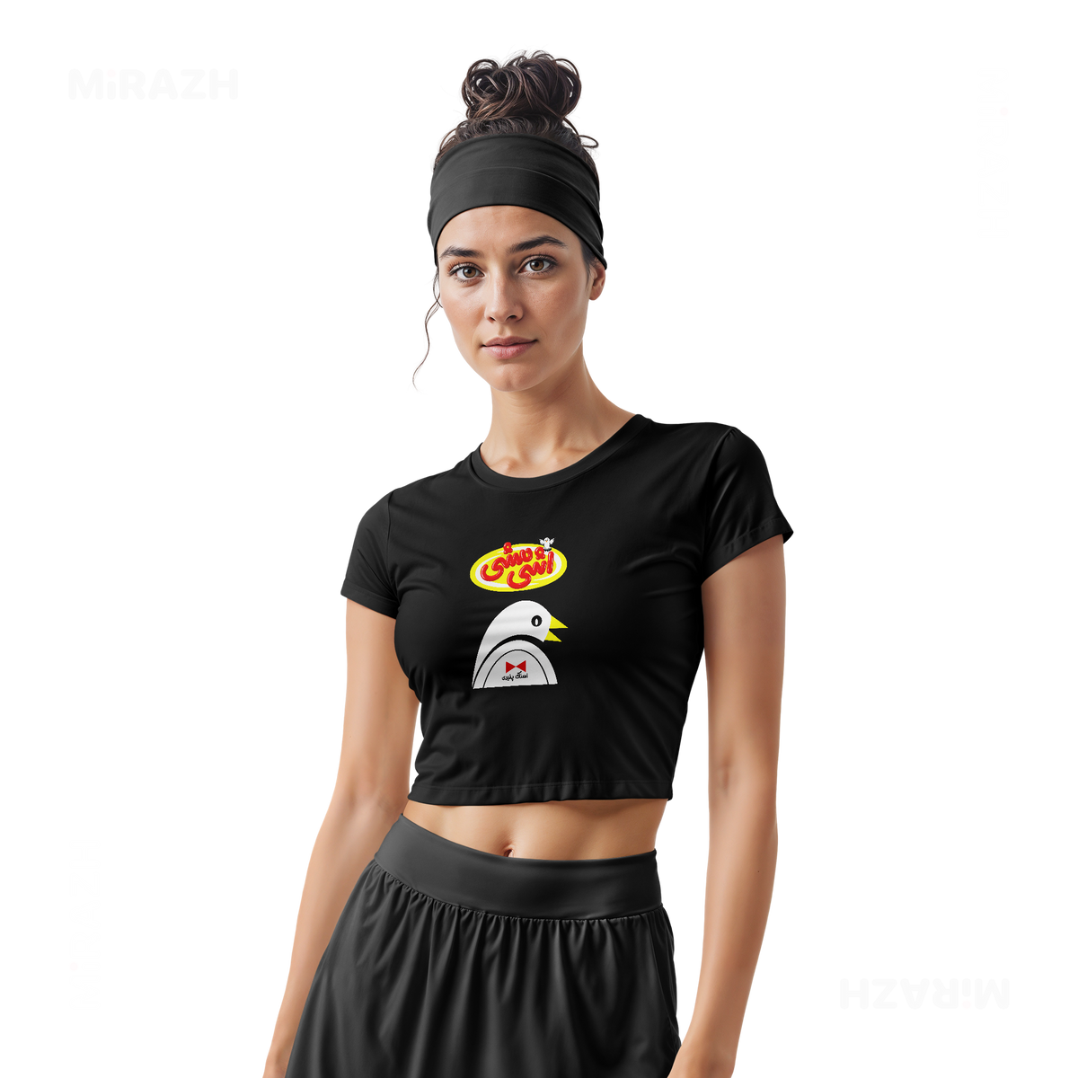 AshiMashiPofakNamaki Fitted Crop Top 02 Black